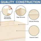 Criusia Drawer Organizer Clothes, 24 Pack Dresser Organizer Bins for Nursery Bedroom, Closet Organization and Storage Dividers for Clothing, Baby Clothes, Underwears, Socks (Beige)