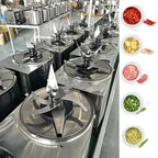 Commercial Electric Food Processor 550W – Heavy Duty Vegetable Chopper Machine – Stainless Steel Body & Blades – 120Kg/H High Capacity – for Restaurant & Kitchen Use (110V)