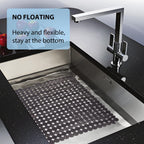 Sink Protectors Mat for Kitchen Sink - 2Pack Adjustable Kitchen Sink Mat Fast Draining - Dish Drying Mat for Dishes And Glassware - Easy to Clean & Diy Cut