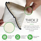 Whiffkitch Dish Cloths & Dish Towels for Kitchen - Reusable, Hygienic, Quick Drying, Durable Kitchen Washcloth, Absorbent, Scrub-Non-Scratch, 6x7 Inches Multi Color, 3 Pack