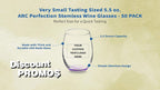 Custom Stemless Wine Glasses by ARC 5.5 oz. Set of 50, Personalized Bulk Pack - Perfect for Hotel, Bar, Restaurant or Lounge - Purple