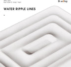 1 Pack Diatomite Soap Dish Holder, Quick Dry Stone Bath Tray, Diatomaceous Earth Stone Soap Holder, Water Absorbent Rectangular Soap Dish for Bar Soap, White