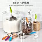 Measuring Cups : U-Taste 18/8 Stainless Steel Measuring Cups and Spoons Set of 10 Piece, Upgraded Thickness Handle (Multicolors)