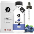 Dolce Flav Blueberry Extract – 2 Ounce Oil-Soluble Kosher, Sugar-Free, Concentrated Ripe Blueberry Flavoring for Baking, Chocolates & Desserts, Includes Measured Dropper