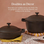 Our Place Perfect Pot - Mini 2.5 Qt Nonstick Ceramic Sauce Pan with Lid | Versatile Cookware for Stovetop and Oven | Steam, Bake, Braise, Roast | PTFE and PFOA-Free | Toxin-Free, Easy to Clean | Steam