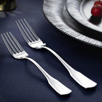 KINGSTONE 60-Piece Silverware Set, 18/10 Stainless Steel Flatware Set for 12, Tableware Cutlery Set, Utensil Sets for Home Restaurant, Mirror Finish, Dishwasher Safe