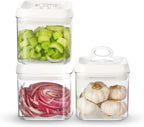 Felli Flip Tite Food Storage Container 5" LARGE Size Airtight Lid Lock Top, Stackable Kitchen Canister for Space Saving, Pantry Fridge Cupboard Organizer, Spice Seasoning Pet Treats Snack (1.1 qt)