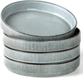 famiware Star 8.25" Pasta Bowls, Large Dinner Bowls Set of 4, Salad Bowl Plates, Shallow Bowls for Eating, Smoky Blue