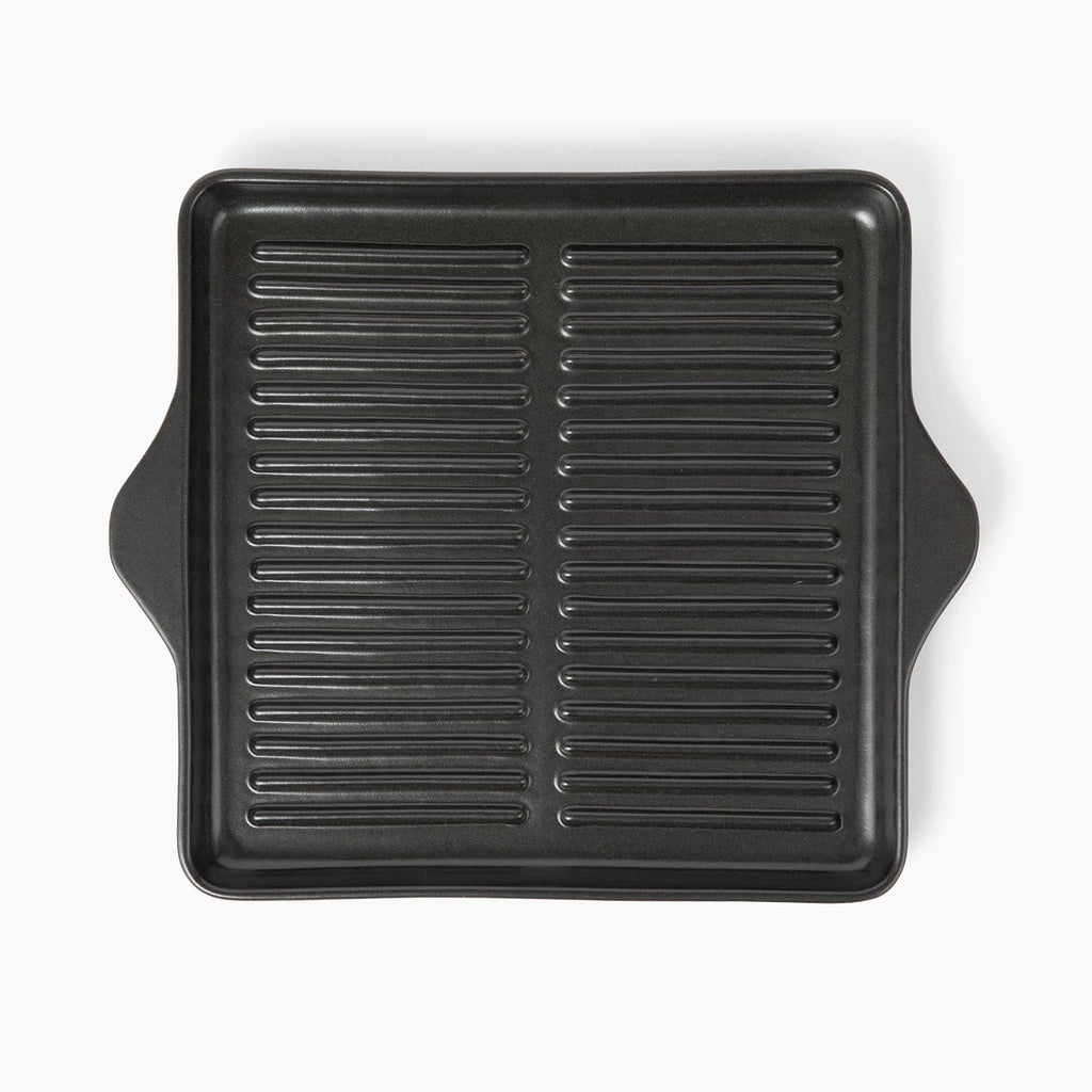 Larder & Vine Indoor/Outdoor Ceramic Stoneware Grill Pan Handmade in Italy