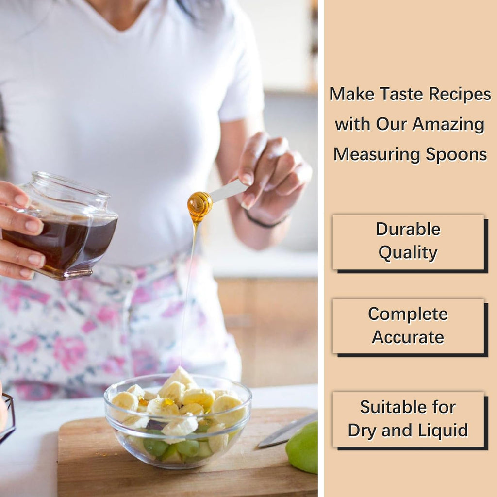 5PCS 1/8tsp (0.63ml) Single Measuring Spoon, Stainless Steel Individual Teaspoons Only