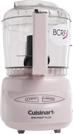 Cuisinart DLC-2APK Mini-Prep Plus Food Processor, 24 Ounce, Pink & Salad Spinner, White, SAS Large 5-Quart, CTG-00-SAS
