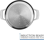 TECHEF - Onyx Collection - 2.8-quart Soup Pot with Glass Lid, coated with New Teflon Platinum Non-Stick Coating (PFOA Free)