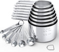 TILUCK Measuring Cups and Spoons Set, Stainless Steel Cups & Spoons,Coffee Scoop Spoon, Kitchen Gadgets for Cooking & Baking (13)
