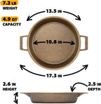 Stargazer 13.5-Inch Cast Iron Skillet | Made in USA, Seasoned, Premium Frying Pan for Grilling, Searing, Baking & More – Durable Cast Iron with Smooth Cooking Surface