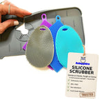 Faucet Mat for Sink - Silicone Scrubber Dish Set, Splash Guard, Food Grade BPA Free Kitchen Scrubber