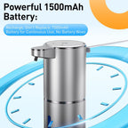 Automatic soap Dispenser touchless Automatic Liquid Soap Dispenser 4 Adjustable 1500mAh Soap Dispensing Levels Wall Mount for Kitchen and Bathroom