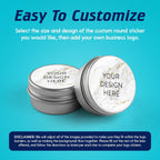 100 Custom Vinyl Stickers - Upload Your own Image, Text, Design, Logo - Personalized Logo Labels for Handmade, Packaging, Bottle, Jars, Candle, Brand Stickers (Gold Marble, 5x5)