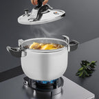 9.5 Quart Pressure Cooker Stainless Steel Pressure Canner, Large Capacity, Commercial Pressure Cooker Clamp On Type, Single Valves for Family or Commercial Use