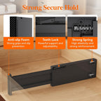 Lifewit 6 Pack Drawer Dividers 4" High, 11-17" Adjustable Drawer Organizers for Clothes, Expandable Dresser Separators in Bedroom/Bathroom/Kitchen/Fridge/Office Organization and Storage, Black
