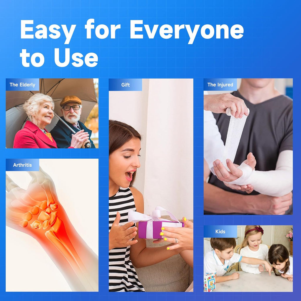 Davivy Electric Can Opener,Stainless Steel Slim Automatic Can Opener,One Touch Easy to Use for Arthritis (Silver+Royal Blue)