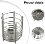Utensil Holder, Stainless Steel Utensil Drying Rack, Dish Drainer for Kitchen Counter, Cutlery Flatware Holder Forks, Knives, Spoons, Chopsticks Organizer