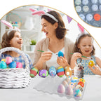 100 Pack Bulk Egg Cartons, Clear Plastic Chicken Egg Holders, Egg Tray Carton Holder for Home & Kitchen, Farm & Market Use, An Eco-Friendly Egg Storage Solution, 12 Grids(Medium Size)