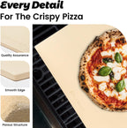 Pizza Stone, Rectangular Extra Large 22" x 14" x 0.6" Pizza Stones for Oven Grill BBQ, Industrial Commercial Heavy Duty Cordierite Baking Stone for Pizza Bread, Outdoor Pizza Accessories