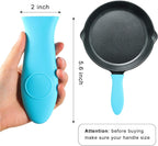 Silicone Hot Handle Holder - Potholder for Cast Iron Skillets & Frying Pans - Heat Resistant Sleeve Grip Handle Cover, Red, Black, Blue, Green