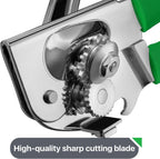 Commercial Can Opener, UHIYEE Hand Crank Can Opener Manual Heavy Duty with Comfortable Extra-long Handles, Oversized Knob, Large Handheld Can Open Easy for Big Cans, Green