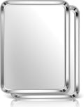 Homikit 2 Pack Baking Sheet, 16x12 Inches Stainless Steel Cookie Sheets for Baking, Large Toaster Oven Tray for Roasting Cooking, Metal Jelly Roll Pan Non Stick &Rustproof, Dishwasher Safe