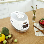 CUCKOO CRP-HS0657FW 6-Cup (Uncooked) / 12-Cup (Cooked) Induction Heating Pressure Rice Cooker with Nonstick Inner Pot, 16 Menu Modes, Safe Steam Release, Korean Voice Guide, Auto Clean (White/Silver)