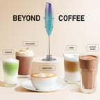 Zulay Kitchen Patented Tornado Triple Whisk Milk Frother with 4 Duracell Batteries – Handheld Foam Maker for Coffee, Lattes, Matcha & Hot Chocolate – Rich, Creamy Froth in Seconds