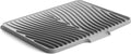 Fuyit Silicone Dish Drying Mat with Raised Drain Lip, Inclined Design, 16" x 13" Heat Resistant Non-Slip Mat for Kitchen Counter or Sink (Gray）