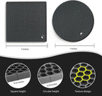 Joyhalo Trivets for Hot Dishes - Hot Pads for Kitchen, Silicone Pot Holders for Hot Pots and Pans, Silicone Mats for Kitchen Countertops, Table, Flexible Easy to Wash and Dry