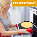 10 Inch Springform Pan Baking Pans Round Leakproof Nonstick Removable Bottom Bakeware for Cake, Cheesecakes, Pizza, and Quiches