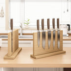 Extra Large Magnetic Knife Holder, Double-Sided Magnetic Knife Block Universal Multi-function Display Rack for Kitchen Counter