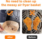 Air Fryer Liners for Ninja Air Fryer, 100 Pcs Disposable Paper Liner