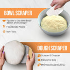 Trailblaze Banneton Bread Proofing Basket Set – Complete Sourdough Bread Baking Supplies – Sourdough Starter Kit – Sourdough Proofing Basket Gift for Bakers - Bread Baskets (9" Round & 10" Oval)