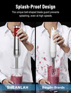 Powerful Immersion Blender handheld, 2025 New Update Hand Blender, Scratch-Resistant Corded Hand Mixer with Heavy-Duty Copper Brushless Motor and Gift Box Red