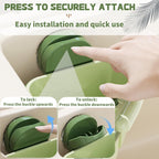 Suction Cup Sink Corner Rack, Suction Cup Press Sink Drainer Basket, Sink Strainer Basket, Sinks Trash Food Waste Catcher, Triangle Storage Rack with Drain Hole (Orange)