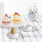 Cinf Ceramic Egg Holder Gift Set of 2 Porcelain Holder Breakfast Boiled Cooking Easy to Clean Childhood Memories Kitchen