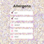 Sprinkle Pop PB&J Sprinkle Mix| lavender Purple Gold Cream Chocolate Sprinkles with ~20 Peanut Butter & Grape Jelly Slice Wafer Papers| Sprinkles Made in USA for Decorating Cake Cupcakes Cookies, 4oz