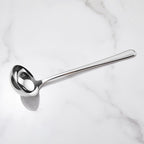 KEAWELL Premium 11" Verona Ladle, 18/10 Stainless Steel, Heavy-Duty with Deep Bowl, High-Polished Finish, Ergonomic Handle for Smooth Pouring, Dishwasher Safe (1, 11" Soup Ladle)