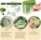 2PCS Suction Cup Sink Corner Racks, Corner Sink Strainer, Sink Corner Rack Strainer with Automatic Press-To-Dump Design, Sink Strainer Basket with Duty Dish Sponge, Multifunctional Food Waste Catcher.