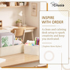 Criusia 15 Pack Drawer Organizer for Clothes, Foldable Dresser Dividers with 3 Sizes, Fabric Storage Bins – Beige