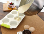 Rorence Stainless Steel Non-Slip Mixing Bowls With Pour Spout, Handle and Lid, Set of 3, Black