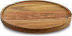 11" Acacia Wood Lazy Susan Organizer Kitchen Turntable for Cabinet Pantry Table Organization
