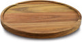 9" Acacia Wood Lazy Susan Organizer Kitchen Turntable for Cabinet Pantry Table Organization