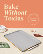 Caraway Non-Stick Ceramic Baking Sheet - Naturally Slick Ceramic Coating - Non-Toxic, PTFE & PFOA Free - Perfect for Baking, Roasting, and More - Large (18" x 13") - Marigold