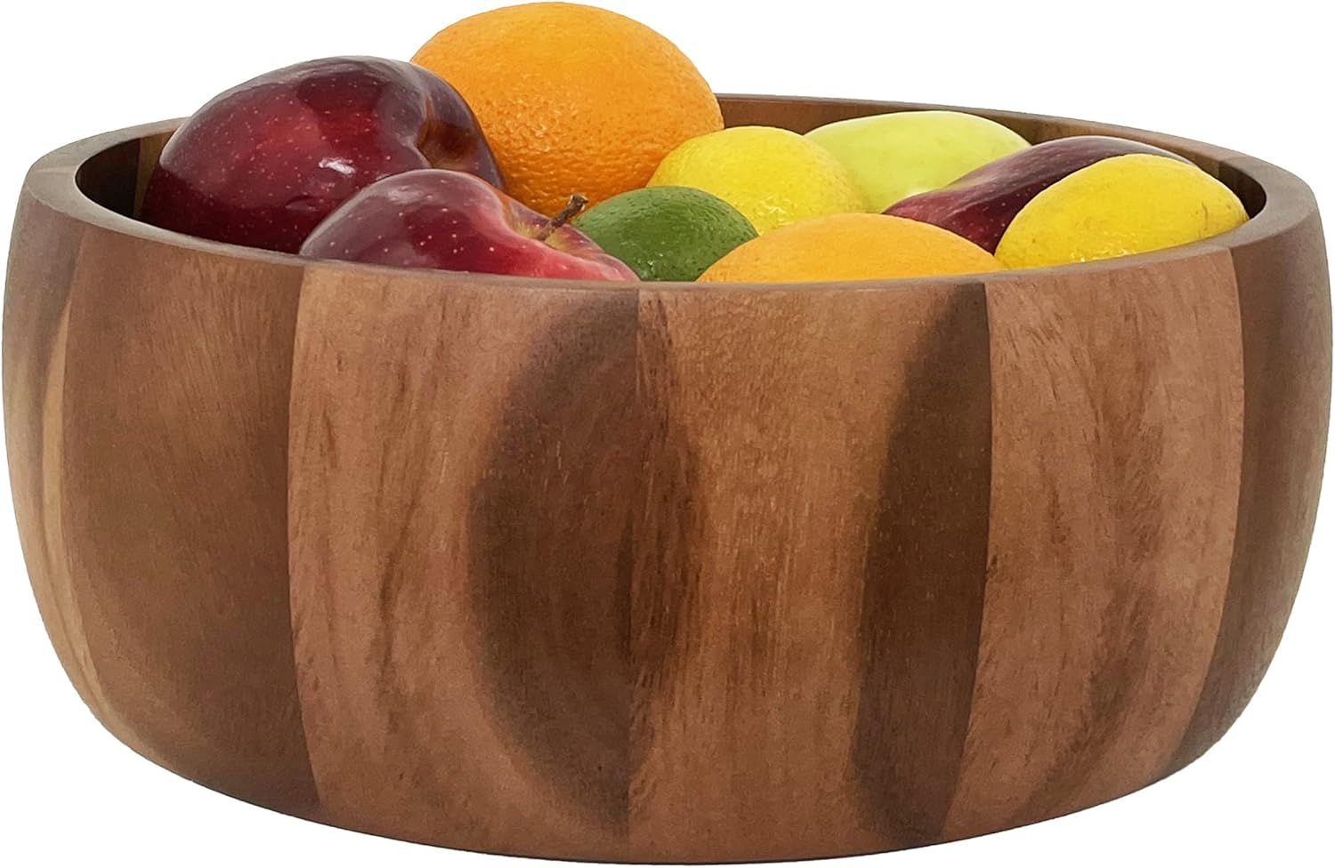 Woodard & Charles Acaica Wood 12" x 5" Serving Bowl Set with Serving Hands, 3 Piece Set ★★PACK OF 4★★